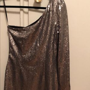 Silver Sequin PartyCocktailDress Small by Highline